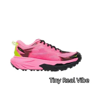 Fluorescent Accent All-Terrain Trekking Shoes | Lightweight Ventilated Mesh | Layered Shock Absorbing Thick Midsole | Suitable For Forest Cross-Country Runs & Trend Outdoor Daily Wear | Reduces Joint Impact On Rough Ground