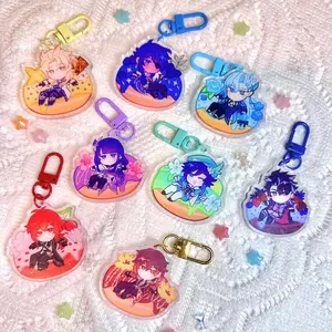 8 Ops (NOT COMBO 8) Genshin Donut Acrylic Keychains