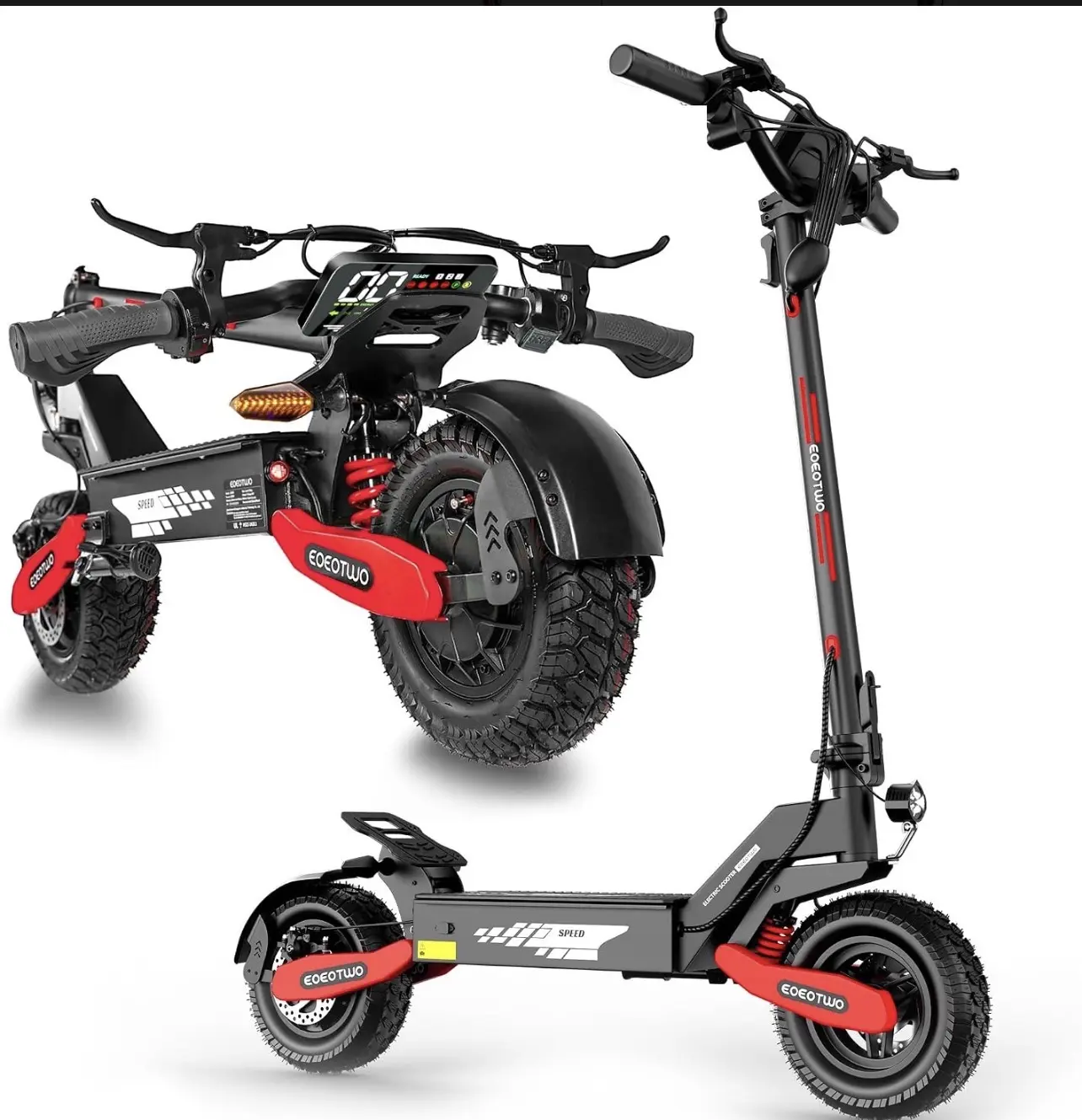 Off-road Electric Scooter for Adult 1200W 30MPH 25Miles 48V 13AH