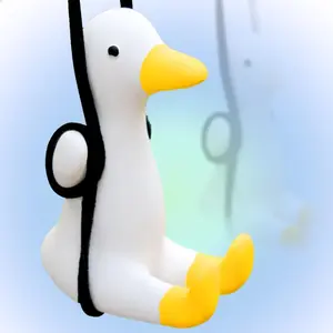 Swing Duck Mirror Hanging Car Interior Accessories, Cute Car Decorations, Gifts for Car Lovers, Fun and Stylish Car Mirror Hangings