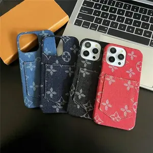 Luxury Leather Wallet iPhone Case with Card Holder – Slim Designer Pocket Cover, Shockproof Protective Case for iPhone 11/12/13/14/15 Pro Max