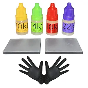 Gold Testing Kit, Gold Testing Acid Kit 10K 14K 18K 22K - 2pcs Premium Test Stone - 2pcs Industrial Gloves