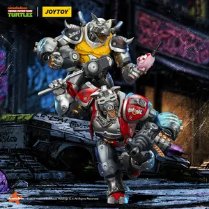 JOYTOY TMNT 1/18 Action Figures TMNT-Super Bebop TMNT-Mighty Rocksteady