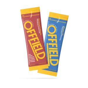 OFFFIELD Enhanced Hydration Drink Mix for Daily Hydration Management of Inflammation and Improved Endurance and Focus. L-Theanine, Electrolytes, Magnesium, Zinc, and Vitamins. Non-GMO. Low-Sugar. No Artificial Sweeteners. Clean Hydration for Mind and Body