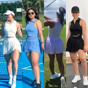 Active shorts skirt skort set