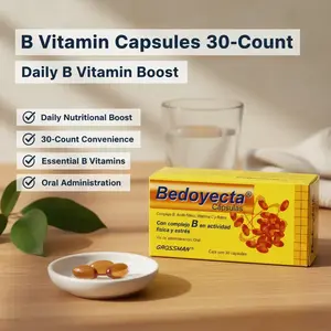 Bedoyecta Edible B Vitamins Capsules - 30-Count B Complex Mix Healthcare Dietary Supplement for Daily Nutritional Support