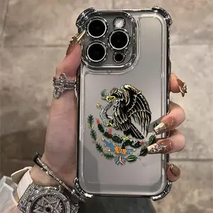 Eagle Design Phone Case Full Of Positive Faith Atmosphere For iPhone 16/15/14/13/12/11 XsPro Max Plus - Anti-Drop, Shockproof, Transparent,Protective Screen Protector Protection Cover tough phonecase accessory protection