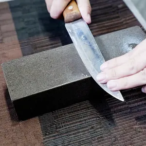 2Pcs Natural Coarse Grit Whetstone 600 Grit Manual Sharpening Stone With Sharpening Clamp For Knife Chisel Blade Repair