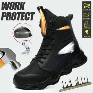Heavy - Duty Labor - Protection Safety Boots: Anti - Smash, Anti - Pressure & Puncture Resistant work shoes