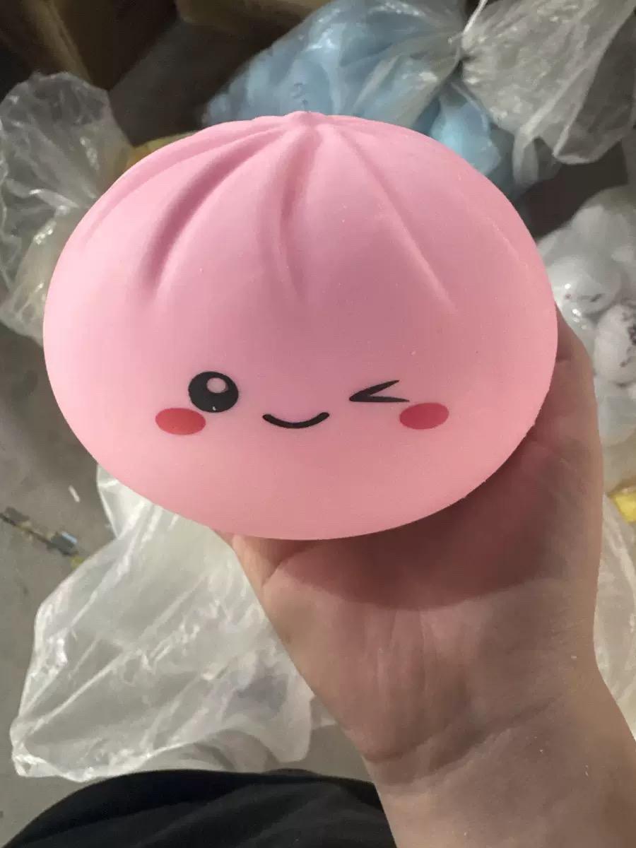 6 Inch Giant Glitter Dumpling Squishy Toy Sensory Fidget Toy for Stress Relief Large Rainbow Squishies for Adults Kids