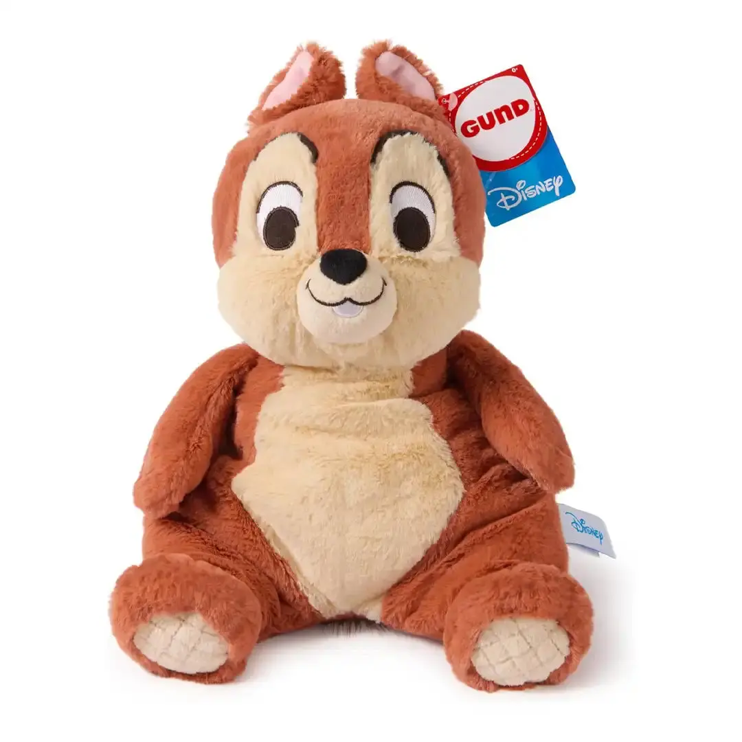 GUND Disney Chip Striped Stuffed Toy - 12.5 inches/12.5" Tall, Bold Eyebrows, Oh So Snuggly for Cuddles