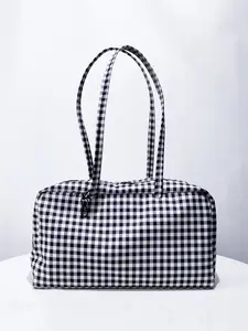 European and American Style Plaid Underarm Bag, 2026 New Arrival, Large Capacity, Handheld or Shoulder Bag, Spring and Summer Fashion, Daily Commuter Bag