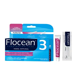 Flocean Intimate Care Gel | 3-Day Intensive Care Package | Vaginal Probiotics Applicator | Yeast Infection Care | BV Gel | pH Balance Gel | Itchiness and Unpleasant Odor | 1Box x 3pcs