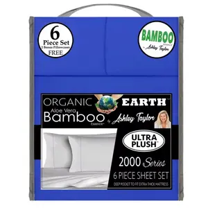 KING SIZE ORGANIC BAMBOO 6 PIECE BEDSHEET