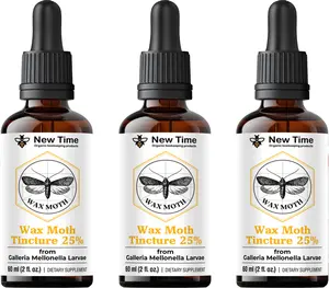 Wax Moth Larvae Tincture 25% – 3 Pack (3 x 60ml) | Galleria mellonella Extract – Ognevka