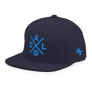 Dallas Basketball Retro DAL Cross Snapback Hat Baseball Cap