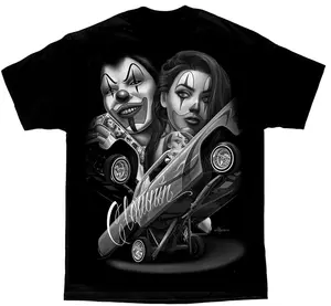 Straight Clowning Payasa Lowrider Chola David Gonzales DGA Homies Art T Shirt, Rare Collectible 100% Cotton, Trendy Men and Women's Clothing - Unisex T-Shirt Full Size S-5XL Gift for Friends and Family.