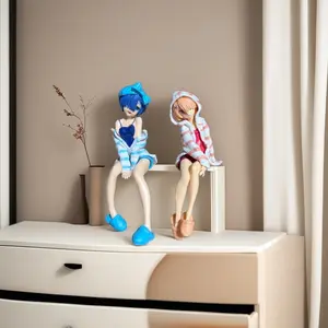 Rem Box Decoration From Zero Start in Another World, Rem Pajama Pressed Instant Noodles Handmade Model, Anime Figure, Desktop Ornament