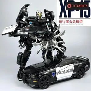 Anime Transforming Robot Action Figure Set 9-12 Inches - XP15 Prowl, Barricade, XP14, XP13, XP10, LS02, MPM05, Primal