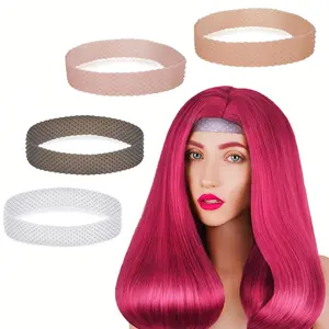 Flexible Silicone Wig Headband, Anti-Slip Adjustable Breathable Seamless Hair Accessory, Unisex Strong Support, Yoga & Fashion Headband