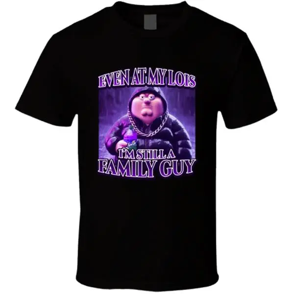 🎨 ✨ Classic Short-Sleeve T-Shirt, Family Guy Peter Griffin Lean Sip Funny Cartoon Top - For Social Media Enthusiasts