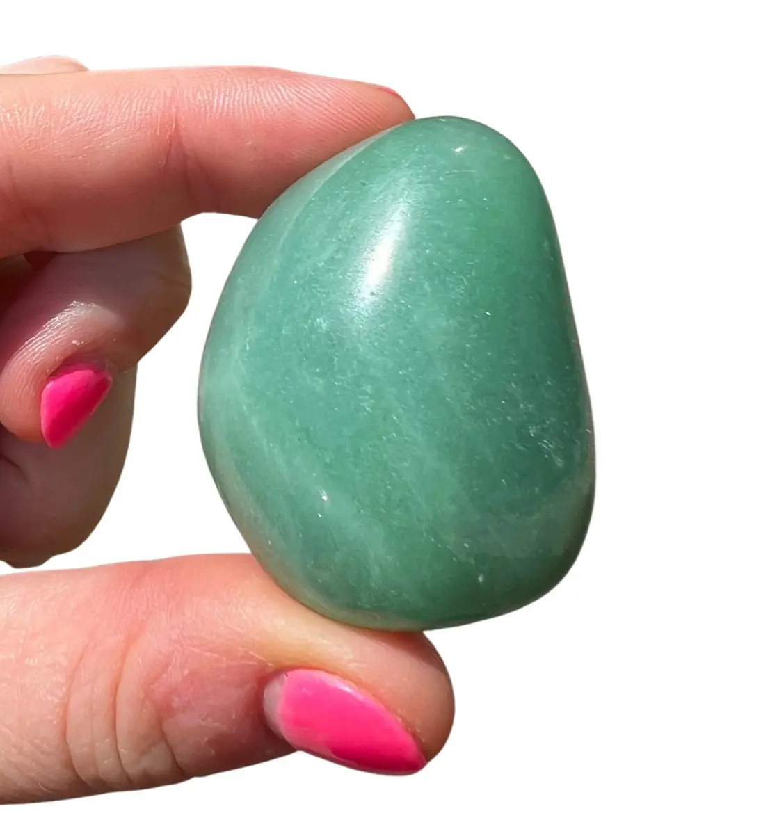 New Moon Beginnings Green Aventurine Stone Pebbles - Green Color with Smooth Surface, Natural Finish