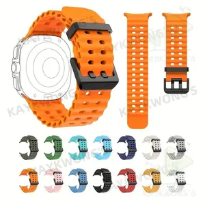 KAYKWONG'S Ocean Breeze Sport Silicone Band for Samsung Galaxy Watch Ultra 47mm, Durable Sweat-Resistant Stylish Design, Perfect Gift for Tech Lovers