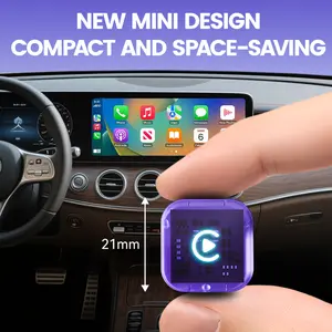 Phoebus Link Magic Mini Box - Wireless CarPlay & Android Auto Adapter (21mm Compact Design)