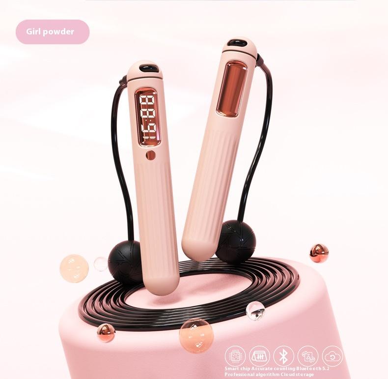 Smart Bluetooth Jump Rope With CounterFitness Weight Bearing Ball
