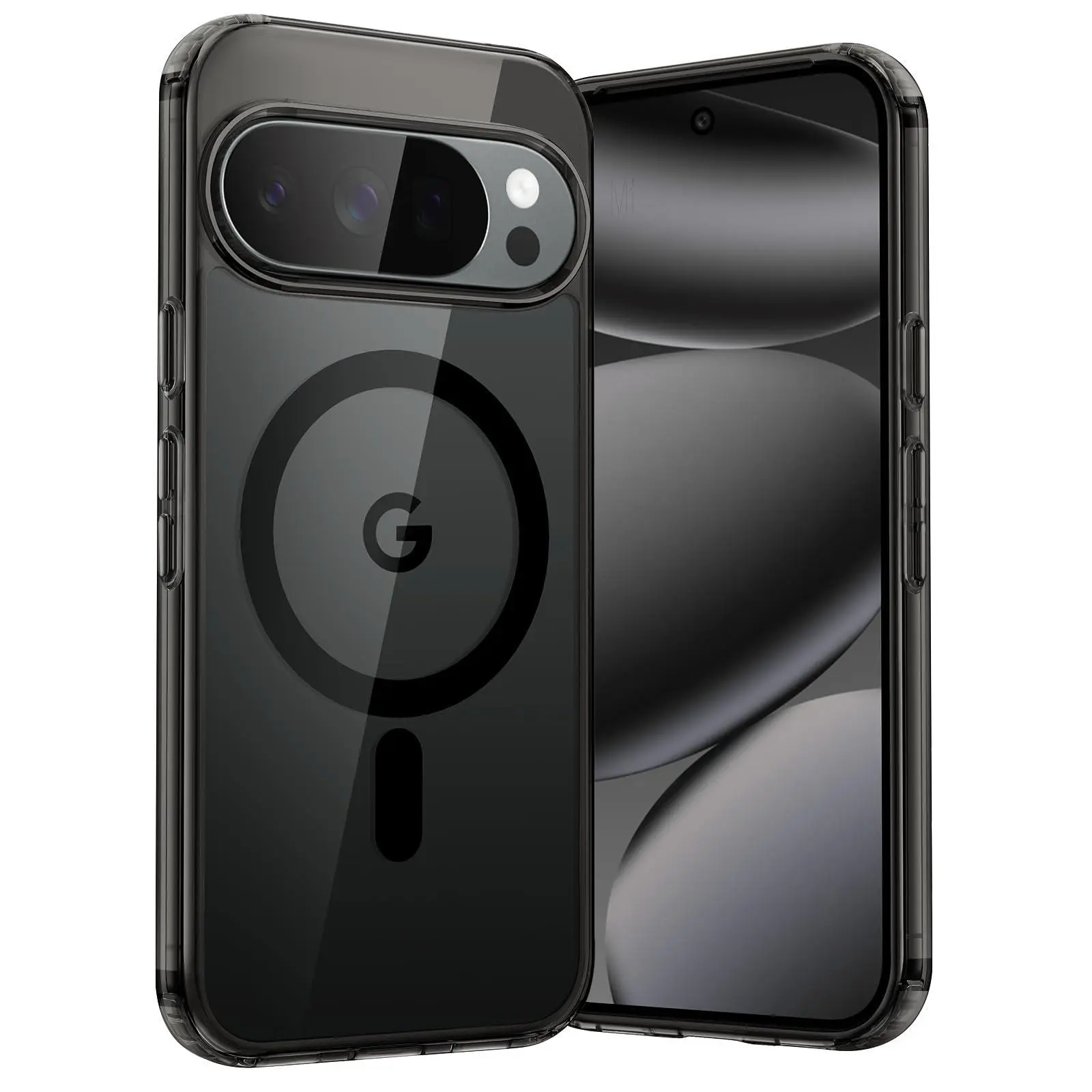 JETech Magnetic Case for Google Pixel 10/10 Pro 2025 Compatible with MagSafe and Pixelsnap Charger, Shockproof Phone Bumper Cover, Anti-Scratch Clear Back