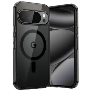 JETech Magnetic Case for Google Pixel 10/10 Pro 2025 Compatible with MagSafe and Pixelsnap Charger, Shockproof Phone Bumper Cover, Anti-Scratch Clear Back