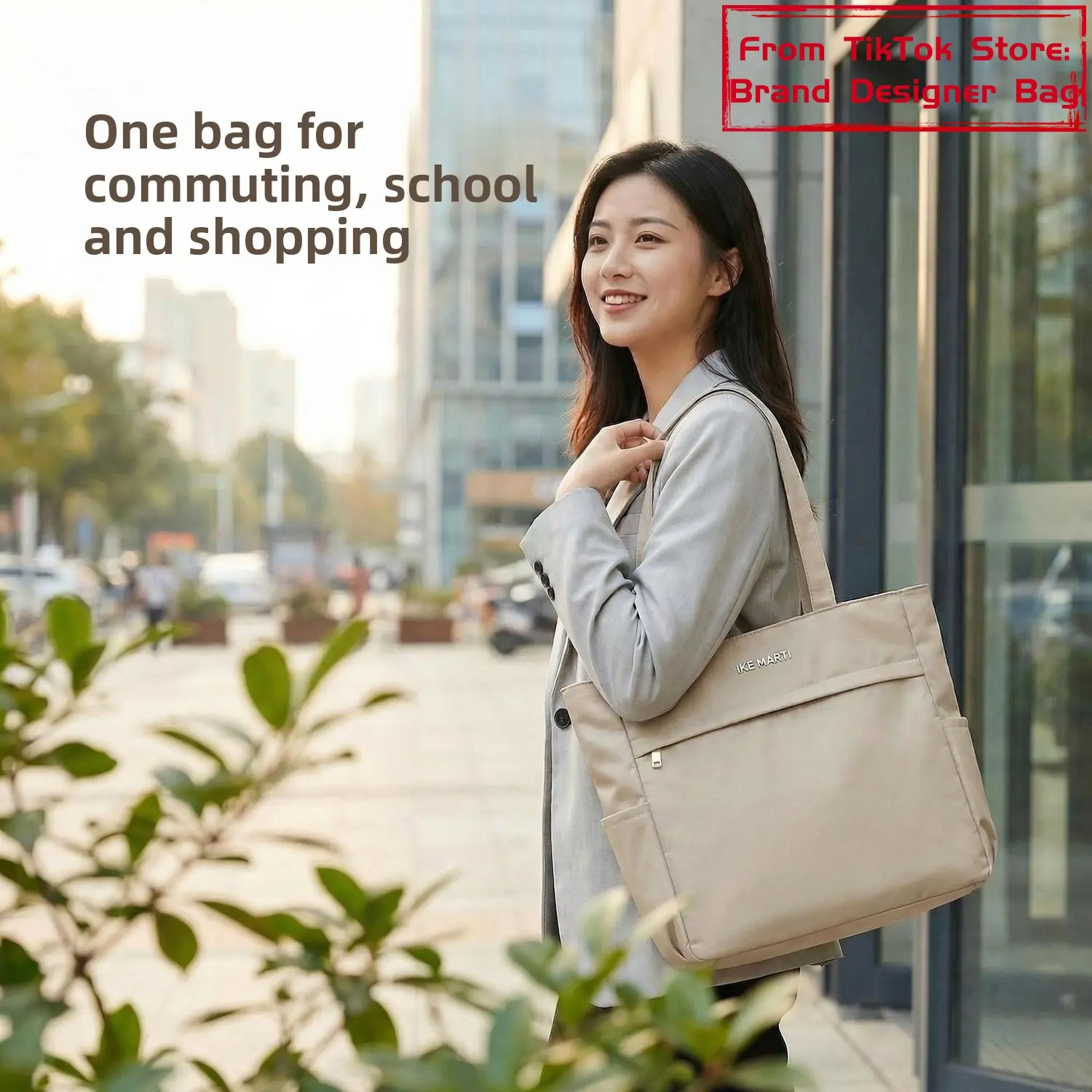 Women's Designer Nylon High-Capacity Commuter Tote Bag - Waterproof Oxford Fabric, Lightweight, Rugged-Styled, Multi-Functional Single - Shoulder Bag Handbag for Office Workers and student backpack, Fashion Purses for Street & Casual Use