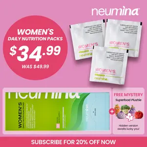 Neumina Women's Multivitamin All-in-One Vitamin Packs for Hair Skin Nails Energy Production Bone Health Stress Relief 30 Servings Made in USA Healthcare Fitness Supplement