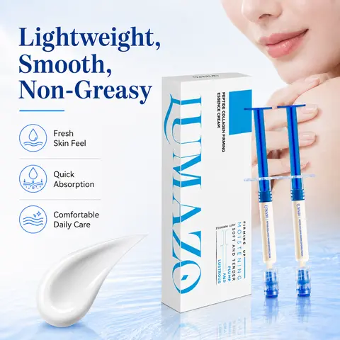LUMAZO Polypeptide Collagen Elastic Essence Cream - Hypoallergenic, Low-Irritation Moisturizing Face Care for Sensitive Skin, Hydrates, Plumps Skin, All-Seasons Home Supply, Festive Party Bag Gift Add-On, Moisture