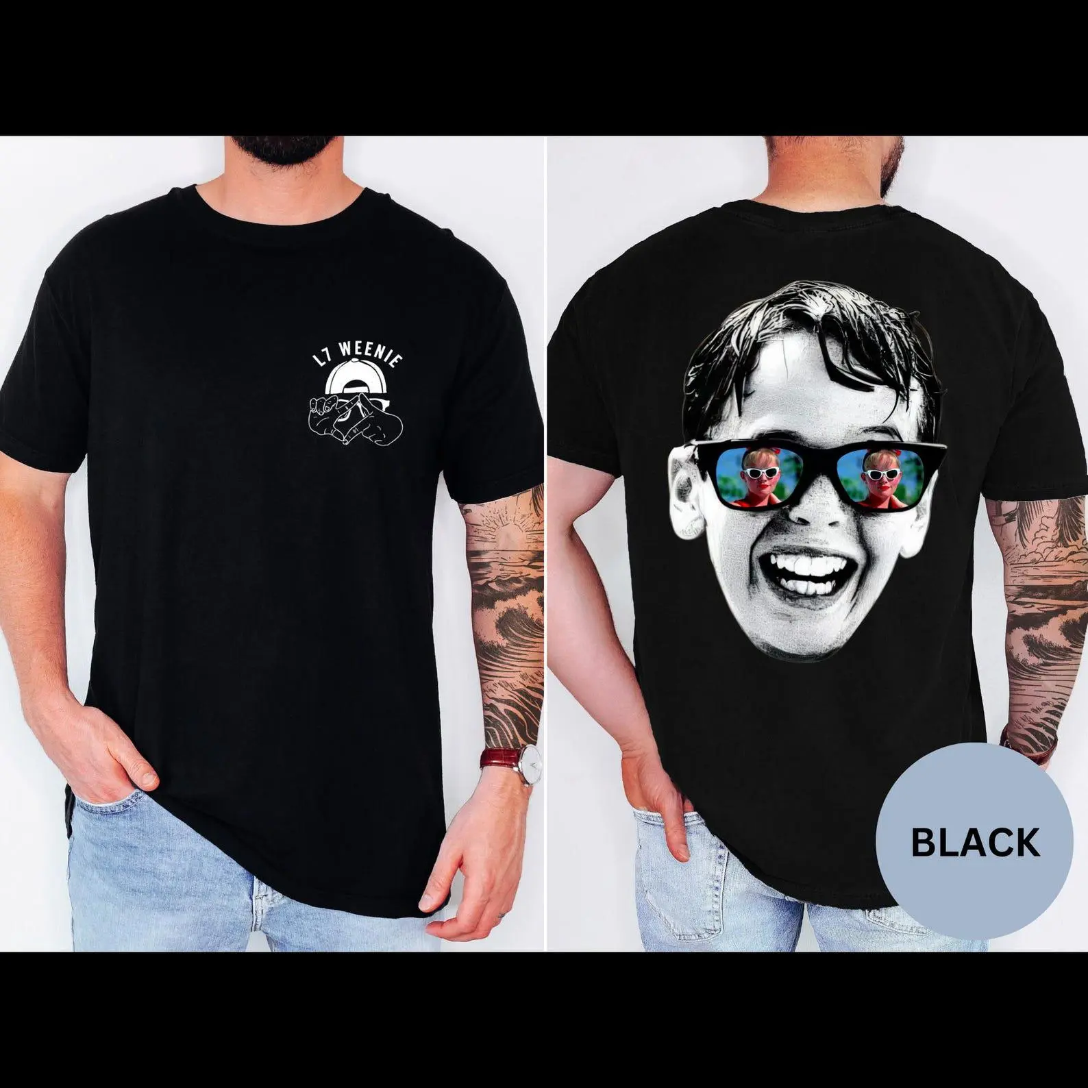 Sandlot L7 Weenie 2-side Shirt, Squints Tee, Unisex Cotton Tee