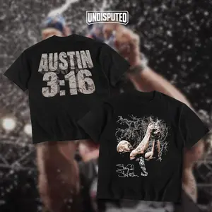 UNDISPUTED "Stone Cold" Steve Austin Beer Smash Heavy Cotton WWE T-shirt - Texas Rattlesnake Celebration Fan Apparel - Classic Pump Cover Oversized Gift - DTG Printed