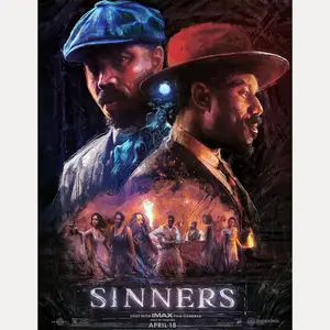 Vinatge Sinners 2025 Movie No Framed Poster Wall Art, Movie Film Poster Gift for Fans