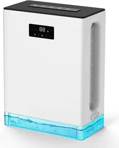 Dehumidifier for , (980 sq.ft) Queit Dehumidifiers for Basement, Bathroom, Bedroom with 101 oz Water Tank, Large Room Dehumidifier with 2 Working Mode, Auto Shut Off, 7 Colors LED Light