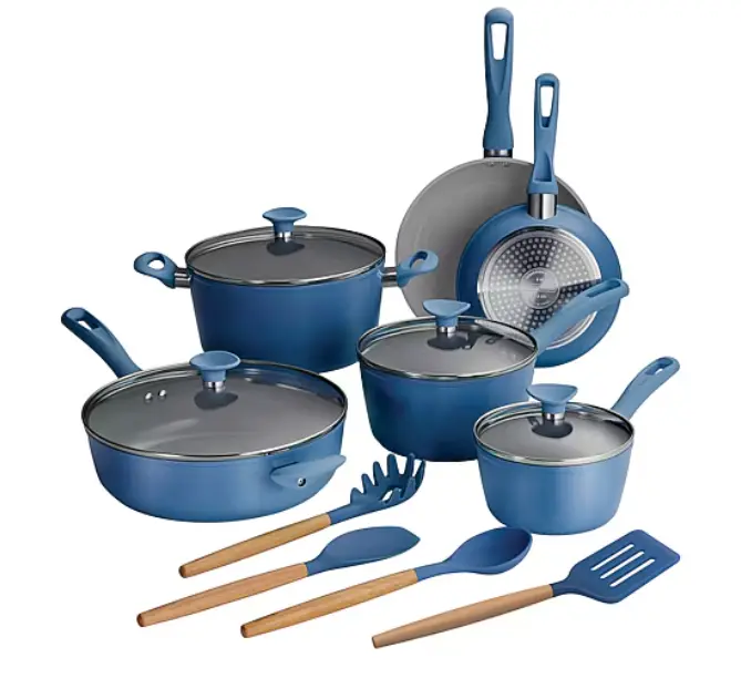 Tramontina Ceramic 14-Pc Cookware Set, Nonstick Pots and Pans, Ceramic Cookware, Kitchen Set, Fry Pans, Saucepan, Cooking Pots, Home Kitchen, Easy Clean, Everyday Cooking, Durable Cookware