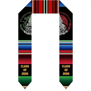 Mexican Graduation Stole | Mexican Sash for Graduation 2026 - Serape Stole | Estolas Para Graduación 2026 Mexicanas