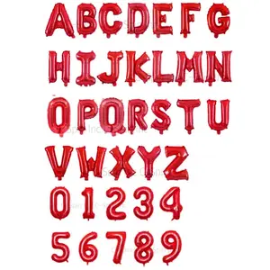 DIY Custom phrases RED - 16 inch Letter Foil Number Birthday Party Wedding Anniversary New Year Eve Graduation Wild One Bride Mr Mrs Baby Shower Christmas
