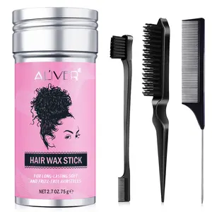 Aliver Hair Wax Stick Set 4 Pieces, Long-Lasting Styling, Smooth Frizz Control, Multi-Functional Hair Care, No Flammable Aerosols