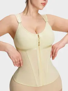 1 Count Waist Cincher Tight Fit Body Shaping Vest Corset, Waist Trainer, Tummy Control Clothing, Fajas, Compression Shapewear, Shaper with zipper, Women's Waist Restraint Belt, Sports Comfort Girdle, Body Shaping Underwear, Suitable for Daily,Fitness
