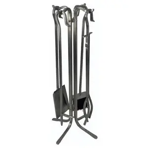 Dagan SS-5830 5-Piece Stainless Steel Fire Set for Hiking & Light Outdoor Use