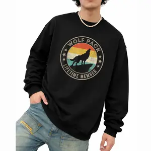 "Wolf Pack" Collection: Comfortable Long Sleeve Sweatshirts for Him & Her