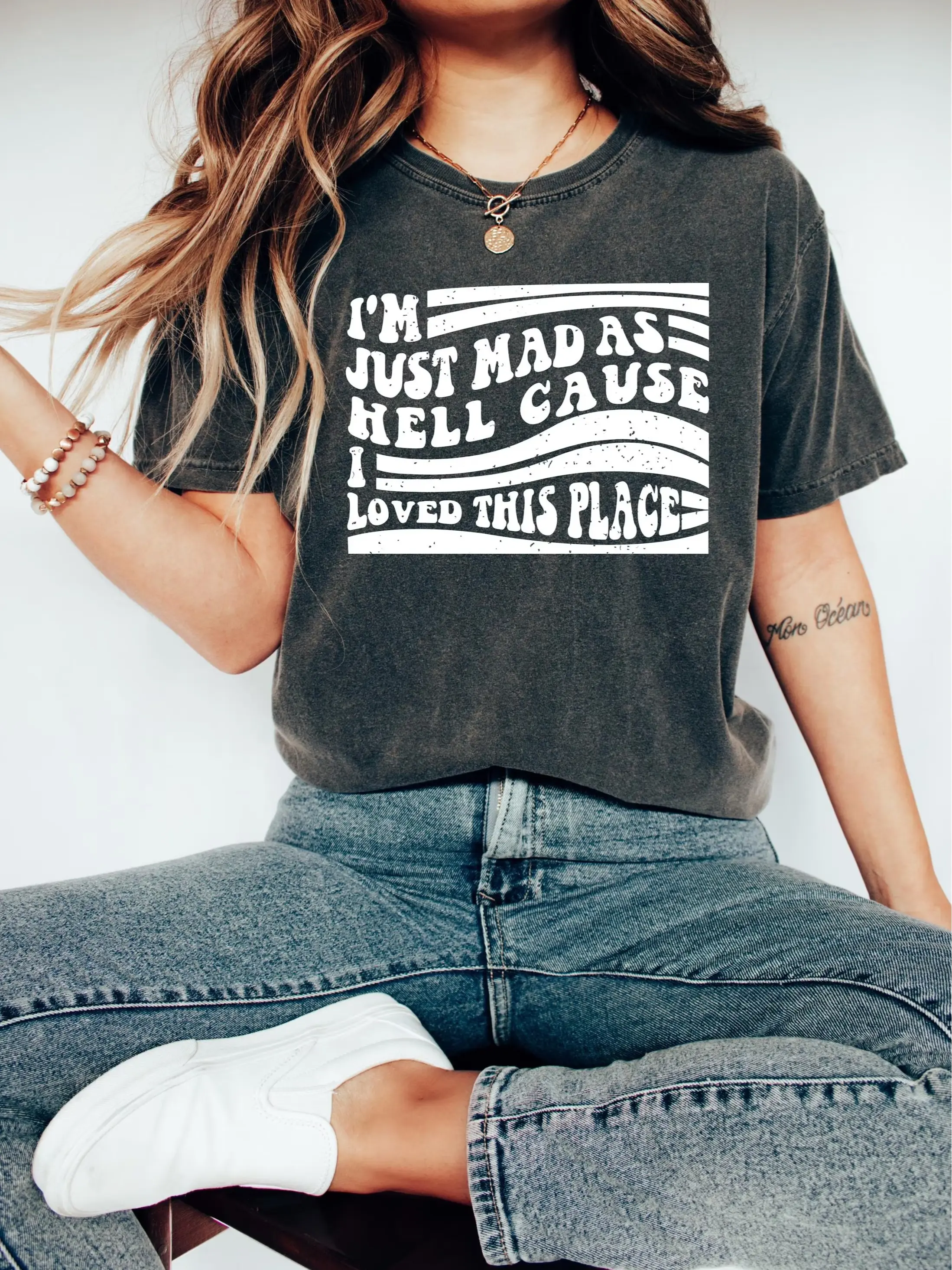 [Sale off up to 65%][Free Ship] I'm Just Mad As Hell T Shirt, I Loved This Place Tee, USA Flag Comfort Shirt,Independence Day Shirt,Fourth Of July Gift,Patriotic Shirt