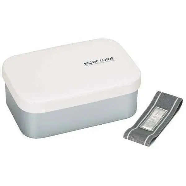 1.1L Aluminum Bento Lunch Box with Divider White