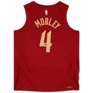Framed Evan Mobley Cleveland Cavaliers Autographed Red Nike 2022-2023 Icon Swingman Jersey - Fanatics Authentic Certified