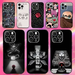 The B-Binding Of I-Isaac Phone Case For iPhone 16,15,14,13,12,11,Pro,Max,Plus,X,XS,XR,SE,8,7,Mini,Soft Silicone Black Case