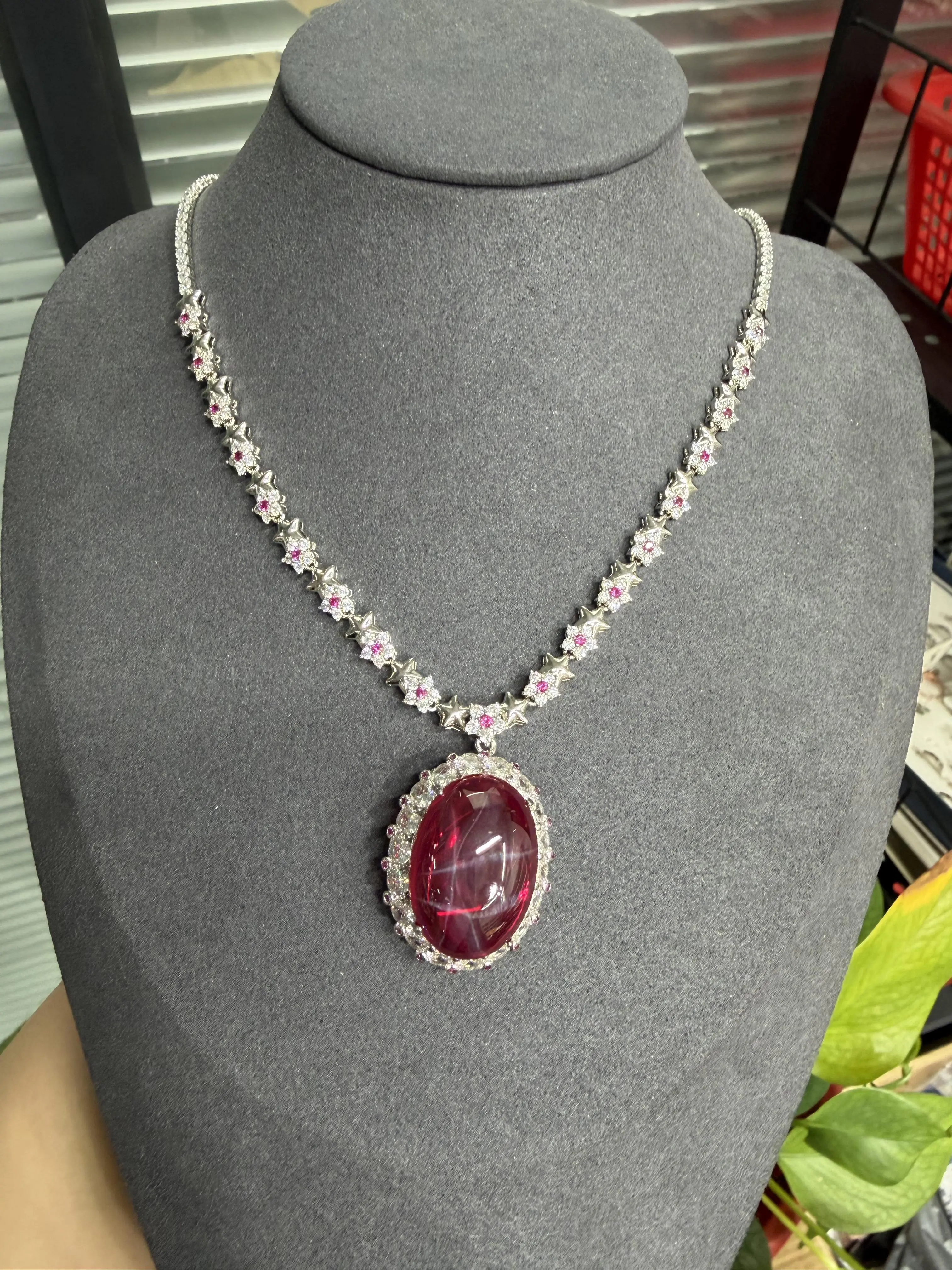 Kylie(17359)gc.Starlight Ruby Necklace